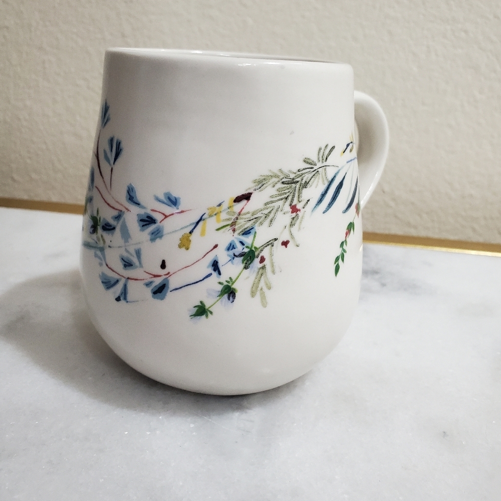 Anthropologie Floral Ceramic Mug - Picture 4 of 8